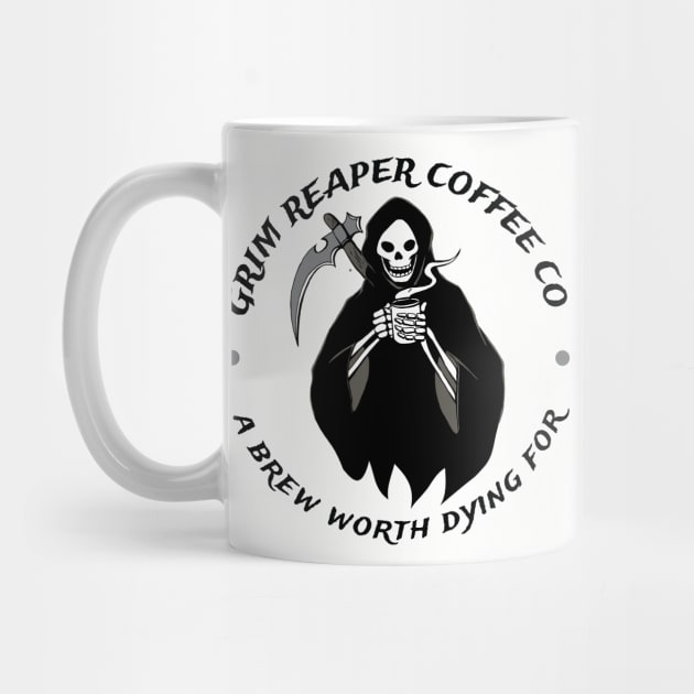 Grim Reaper Coffee Company Coffee Fan Gift by atomguy